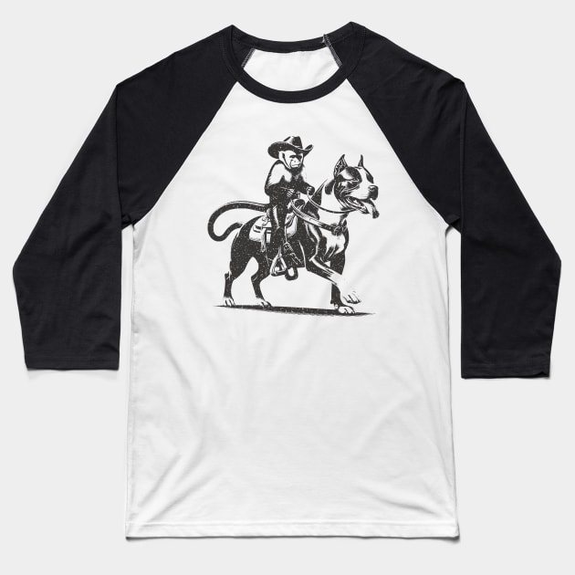 Cowboy Capuchin Baseball T-Shirt by JSnipe